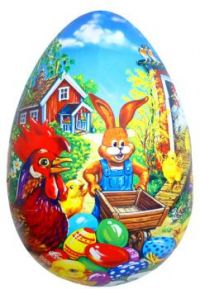 Painted Farm Easter Egg