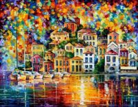Dream Harbor by Leonid Afremov (Difficult)
