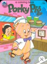 Themes Vintage illustrations/pictures - Porky Pig Coloring Book