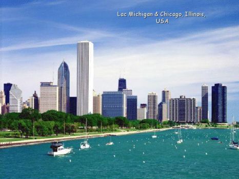 Lake Michigan & Chicago, Illinois, USA