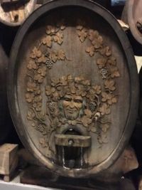 Hand Carved Wine Cask