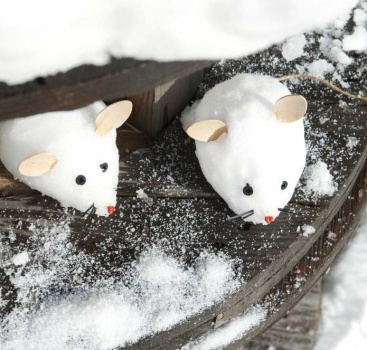 Solve animals made of snow jigsaw puzzle online with 9 pieces