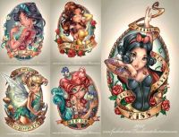 Tattooed Disney Princesses