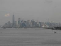 Manhattan from Staten Island in the early foggy morning