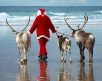 Santa on Beach