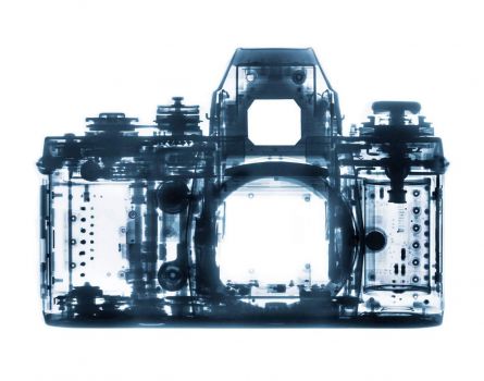 An x-ray image of a camera
