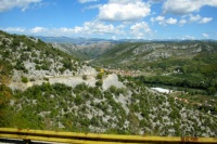 Yellow truck near Mostar