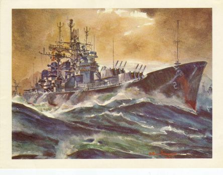 USS Canberra CAG2 postcard