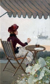 Jean Béraud (1849-1935) - Seaside Café