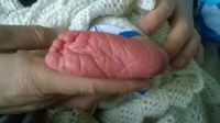 newborn foot.