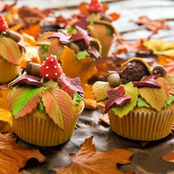 autumnal cupcakes