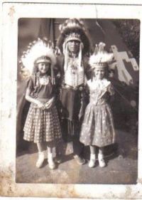 Me & my sister around 1955 Wild West City N.J.