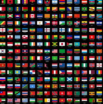 Solve World flags jigsaw puzzle online with 361 pieces