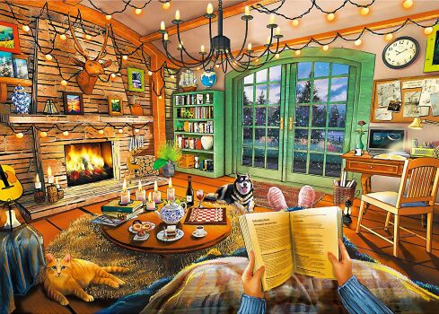 Solve Cozy Room Recovered jigsaw puzzle online with 352 pieces