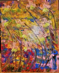 abstract night flowera