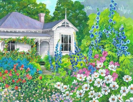 Grandma's Garden by Val Stokes