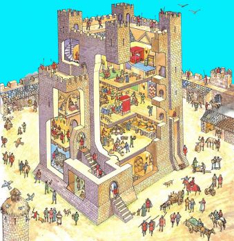 Solve Castle cutaway #2 jigsaw puzzle online with 144 pieces