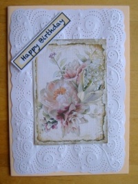 Crafts - Papercraft - Cards - Peach Peony: Happy Birthday (12 - 252 Pieces)