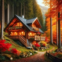 In the woods