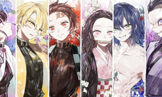 Wallpaper Anime, online, Demon Slayer Kimetsu no Yaiba, Kimetsu no