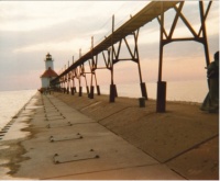 USA 1985 (3 of 8) St. Joseph Lighthouse* (Michigan) fading light