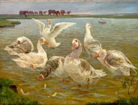 Theodor Esbern Philipsen (Danish, 1840–1920), The Geese