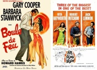 Ball of Fire ~ 1941 and Fire Down Below ~ 1957