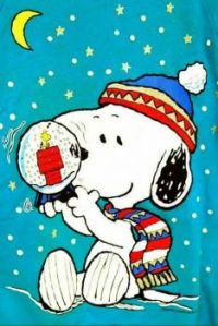 Snoopy and Woodstock Snowglobe