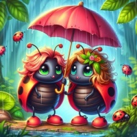 Rainy Day for Ladybugs