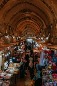 a market in the Old City of Jerusalem