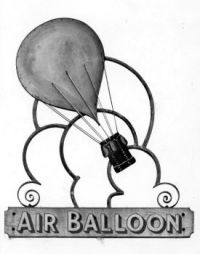 Air Balloon pub sign from Birdlip, Gloucestershire