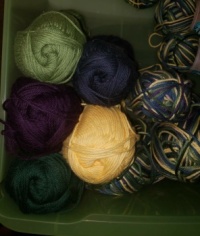 A box of yarn