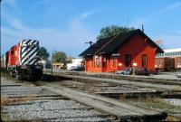 CPR Sainte-Thérèse station and train - October 1982