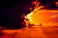 sky on fire