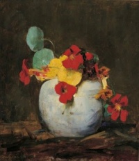 Floris Arntzenius - (Dutch, 1864-1925) - East Indian Cherry in a Pot, nd. / Four more tomorrow, all you Nasturtium lovers!