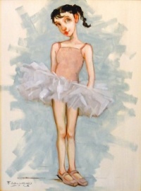 Fred Calleri Artwork   -   'Mathilde wearing a Tutu'