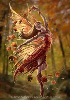autumn fairy by anne stokes