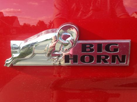 Dodge Ram Big Horn badge.