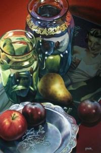 Silver dish - Oil painting by Gary Cody
