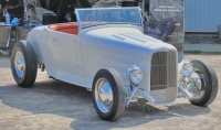 White "A" roadster