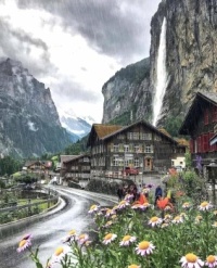 Lauterbrunen Waterfall, Switzerland