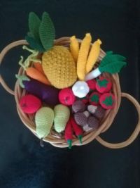 Crocheted fruit