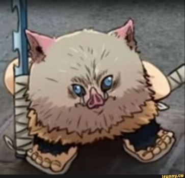 Solve Demon Slayer - Cursed Inosuke jigsaw puzzle online with 9 pieces