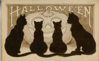 Vintage Halloween Cats