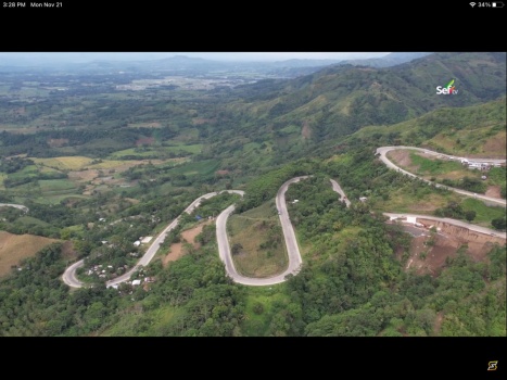 Zigzag Road in Bukidnon, Philippines