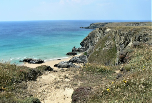 Solve Coast of Cornwall, near Bedruthan Rocks jigsaw puzzle online with ...