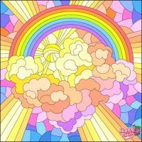 Pastel Rainbow Mosaic