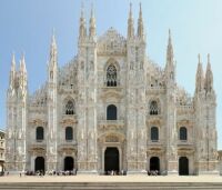 Duomo Cathedral in Milano, dedicated to Santa Maria Nascente, is one of the largest Cathedrals in the world.