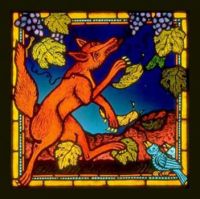 Fox And Grapes Glass