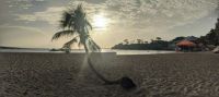 Beach in Dominican Republic sunrise..
